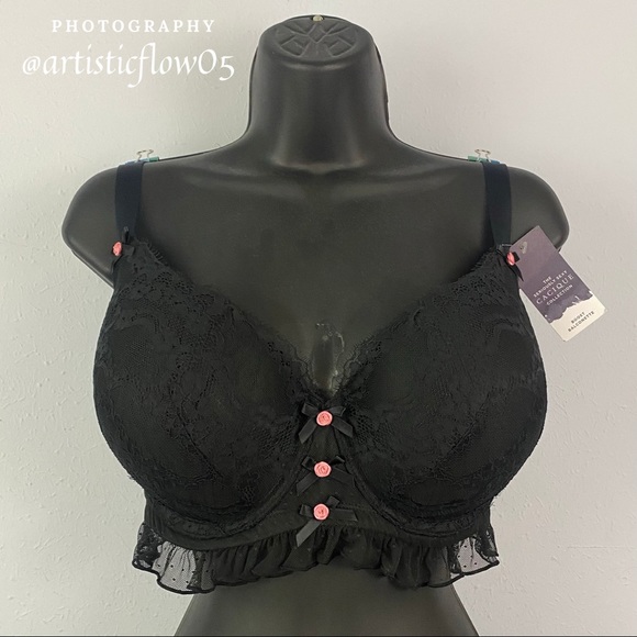 Cacique Other - NEW! Cacique Ruffle Lace Boost Balconette Bra 44D